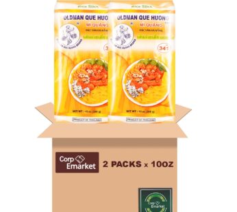 OLD MAN Que Huong Rice Stick Noodle Mi Quang Quang Nam Noodles – 20 Oz. (Pack of 2 Bags)