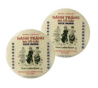 Three Ladies Brand Spring Roll Rice Paper Wrapper Round, 22cm