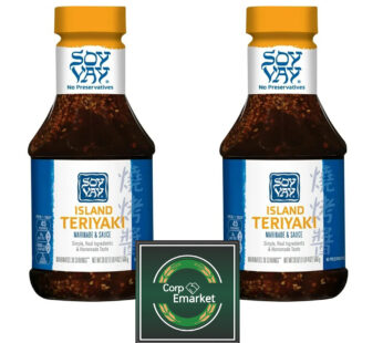 Soy Vay Island Teriyaki Marinade and Sauce Teriyaki Sauce (20 fl oz x 2 Packs)