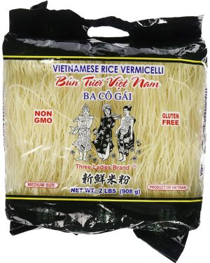 Three Ladies Brand Vietnamese Rice Vermicelli, 2lbs