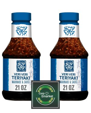 Soy Vay Teriyaki Sauce Veri Veri Teriyaki Marinade and Sauce, 21 fl oz x 2 packs